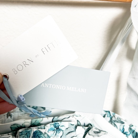 NWT Antonio Melani x Born on Fifth Pippa Fit and Flare Peplum Ruffle Dress sz 10 - Picture 5 of 7